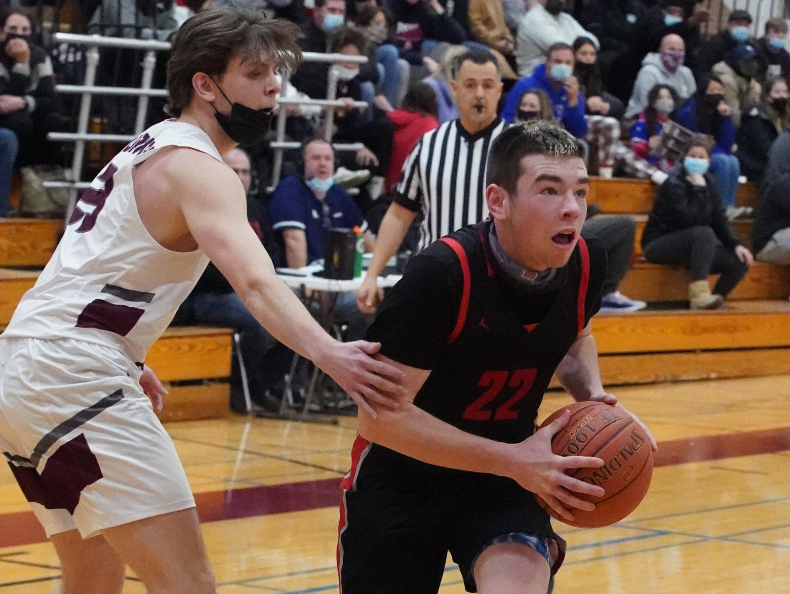 takes on Lancaster Orchard Park in boys varsity hoops